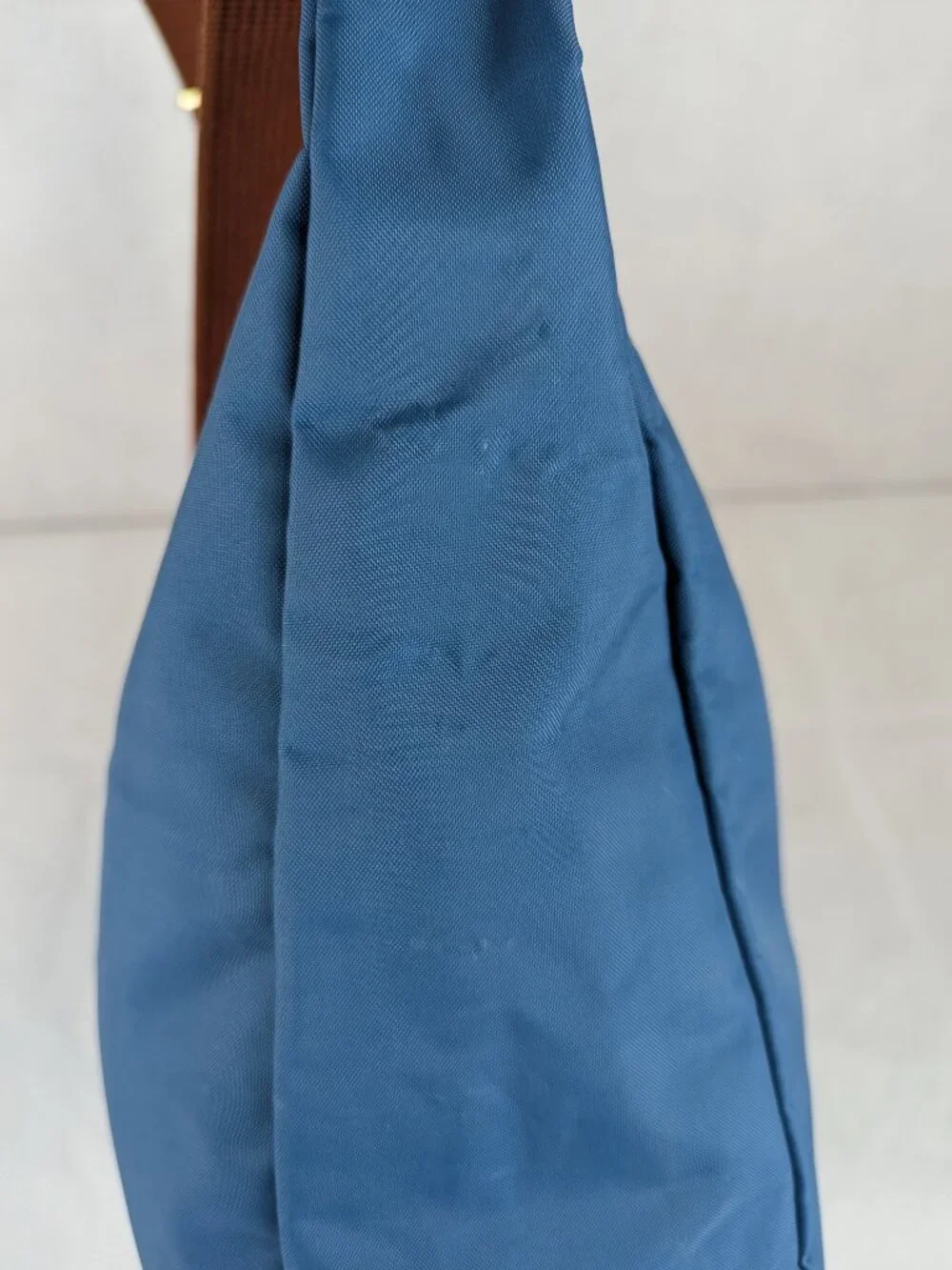 Longchamp le Pliage Shoulder Crossbody Hobo Bag Blue - Pre-Loved - Authentic.